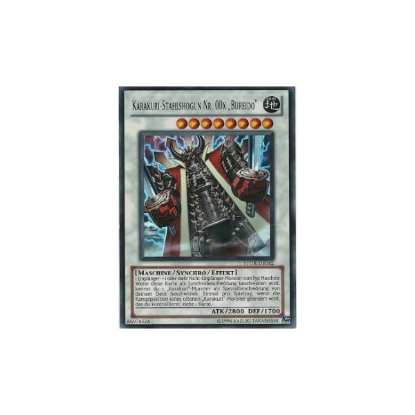 Karakuri-Stahlshogun Nr. 00x &quot;Bureido&quot; (Ultra Rare) STOR-DE042