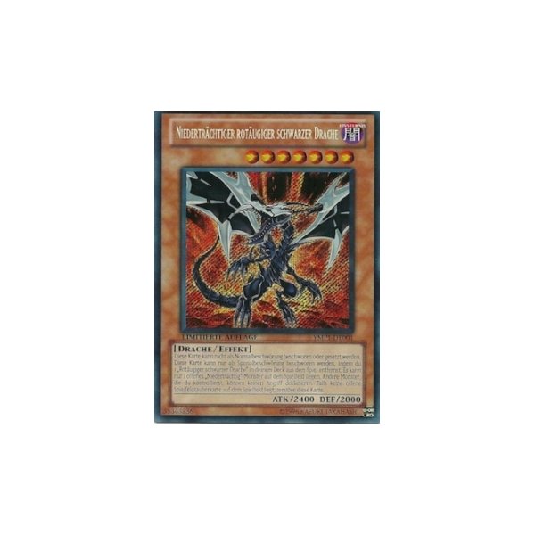 Niedertr&auml;chtiger Rot&auml;ugiger Schwarzer Drache YMP1-DE001