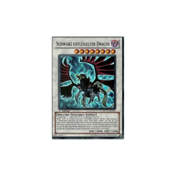 Schwarz Gefl&uuml;gelter Drache DP11-DE016