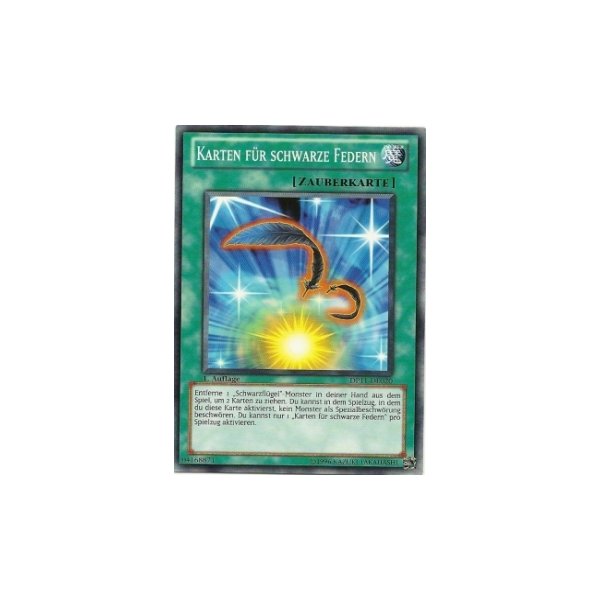 Karten f&uuml;r schwarze Federn DP11-DE020