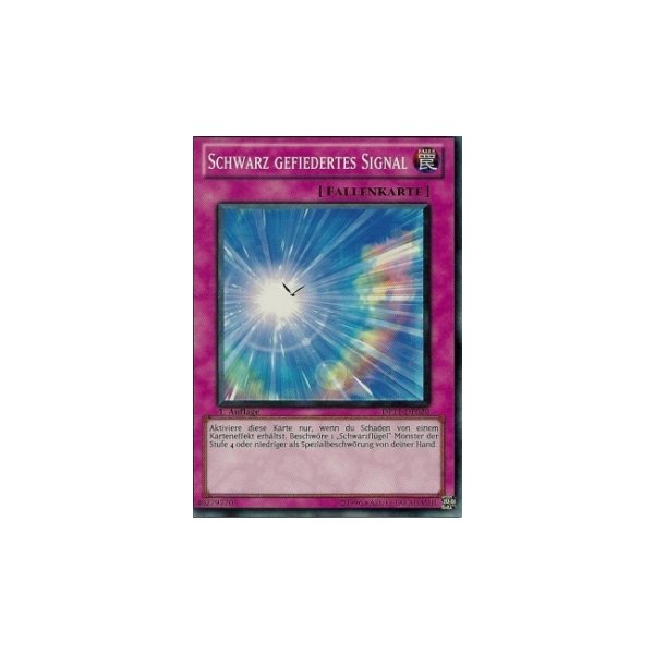 Schwarz Gefiedertes Signal DP11-DE029