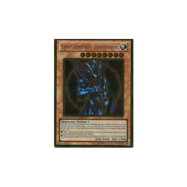 Schwarz Gl&auml;nzender Soldat - Gesandter des Anfangs GLD4-DE013