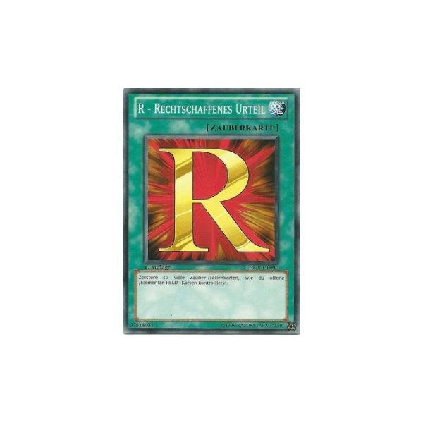 R - Rechtschaffenes Urteil LCGX-DE090