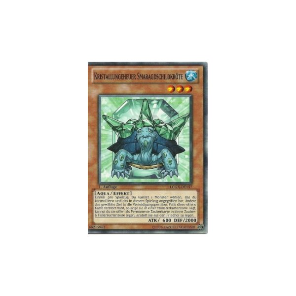 Kristallungeheuer Smaragdschildkr&ouml;te LCGX-DE157