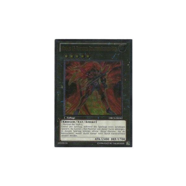 Nummer 12: Blutroter Schattenr&uuml;stungs-Ninja (Ultimate Rare) ORCS-DE042umr