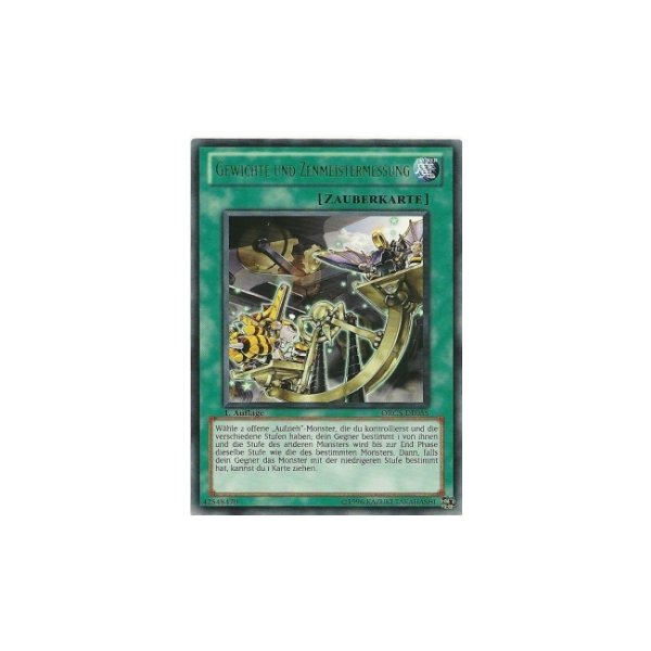 Gewichte und Zenmeistermessung ORCS-DE055