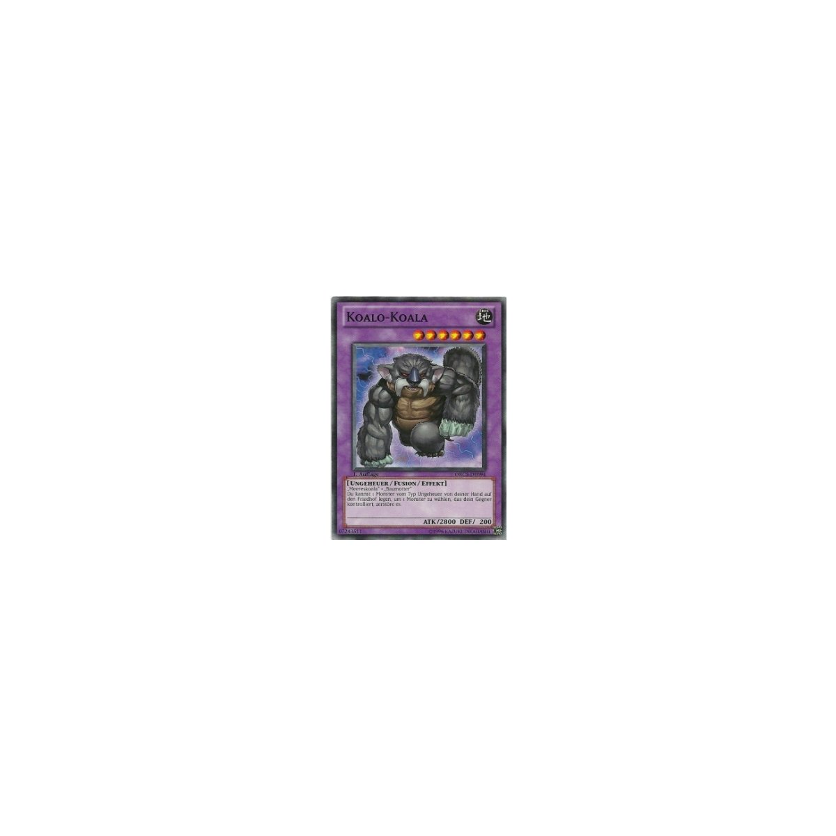 koala deck yugioh Amazon.com: Yu-Gi-Oh! - Big Koala (IOC-004) - Invasion of Chaos - Unlimited  Edition main image 0