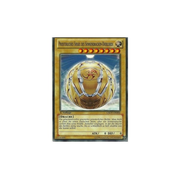Priesterliches Siegel des Sonnendrachen-Overlords GAOV-DE002