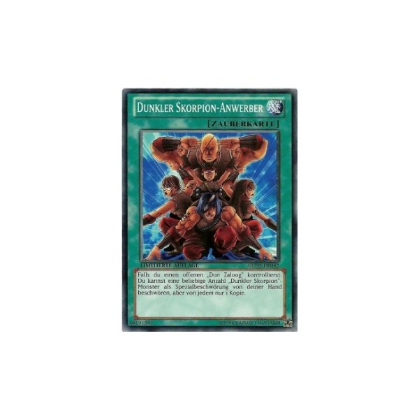 Dunkler Skorpion-Anwerber GLD5-DE042