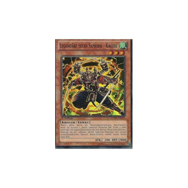 Legend&auml;re Sechs Samurai - Kageki SDWA-DE018