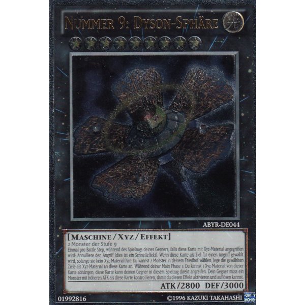 Nummer 9: Dyson-Sph&auml;re (Ultimate Rare) ABYR-DE044umr