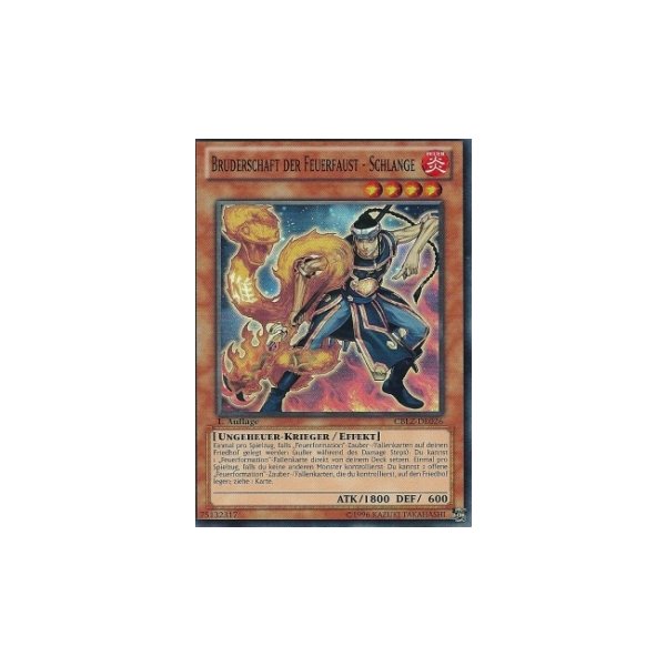 Bruderschaft der Feuerfaust - Schlange CBLZ-DE026