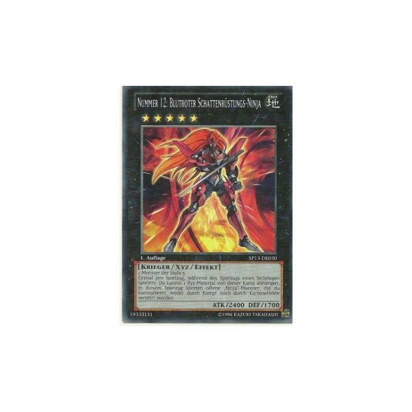Nummer 12: Blutroter Schattenr&uuml;stungs-Ninja STARFOIL SP13-DE030