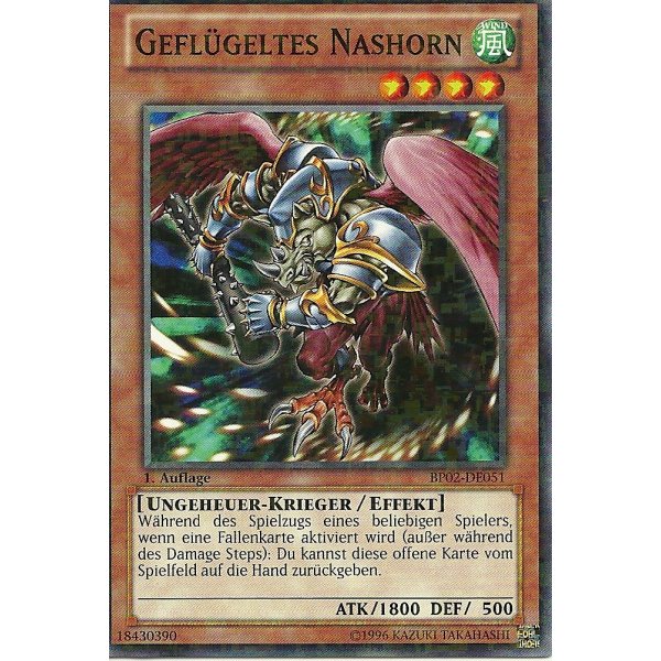 Gefl&uuml;geltes Nashorn MOSAIC RARE BP02-DE051