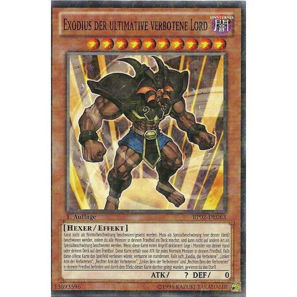 Exodius der ultimative verbotene Lord BP02-DE063