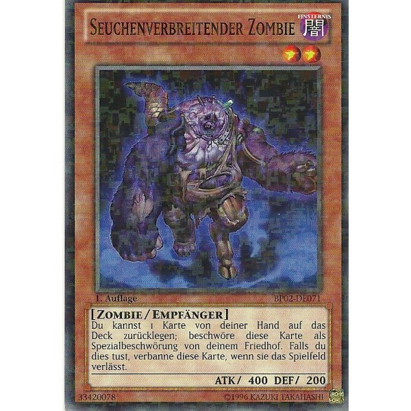 Seuchenverbreitender Zombie MOSAIC RARE BP02-DE071