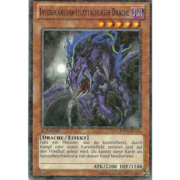 Interplanetar-lilastachliger Drache MOSAIC RARE BP02-DE104