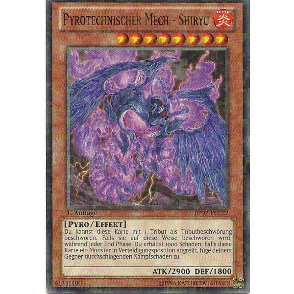 Pyrotechnischer Mech - Shiryu MOSAIC RARE BP02-DE122