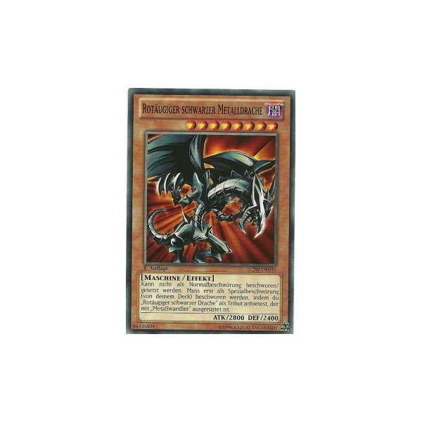 Rot&auml;ugiger schwarzer Metalldrache LCJW-DE031