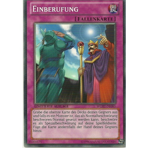 Einberufung WGRT-DE085