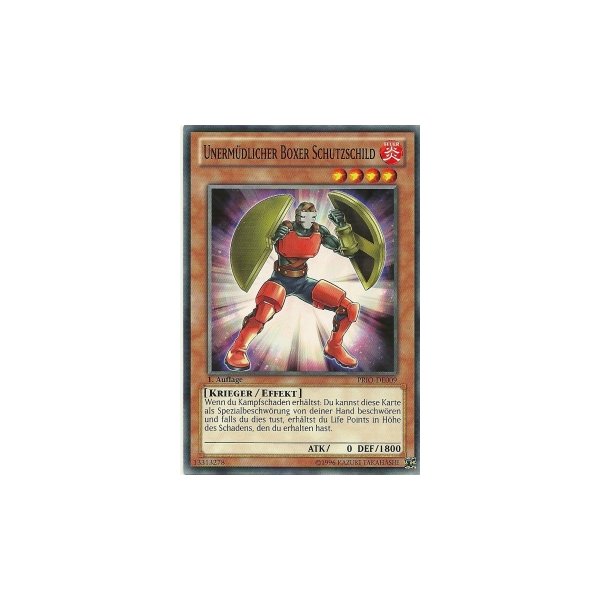 Unerm&uuml;dlicher Boxer Schutzschild PRIO-DE009