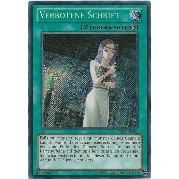 Verbotene Schrift PRIO-DE067