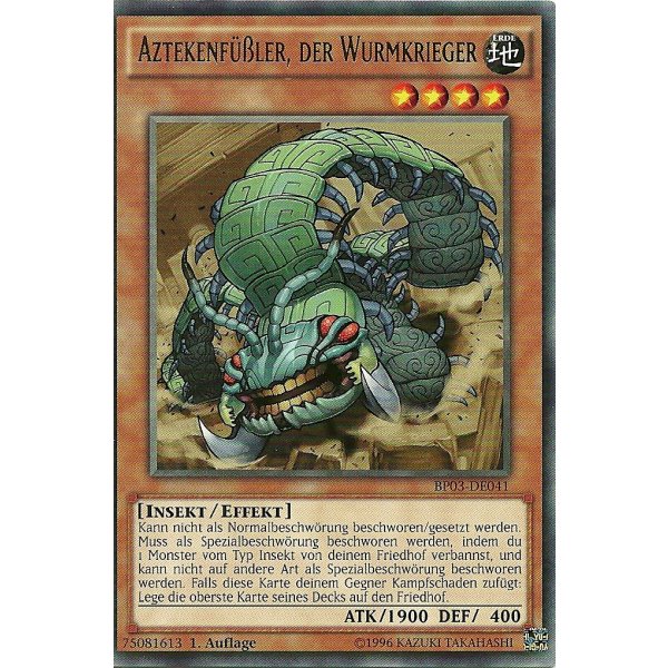 Aztekenf&uuml;&szlig;ler, der Wurmkrieger SHATTERFOIL BP03-DE041