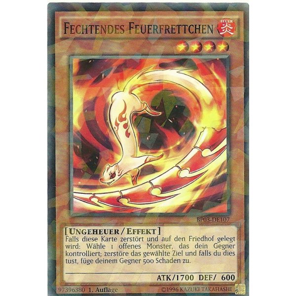 Fechtendes Feuerfrettchen SHATTERFOIL BP03-DE107