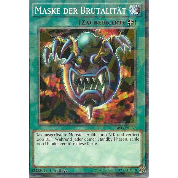 Maske der Brutalit&auml;t SHATTERFOIL BP03-DE137