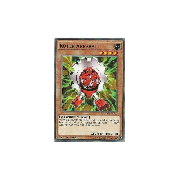 Roter Apparat SDGR-DE010