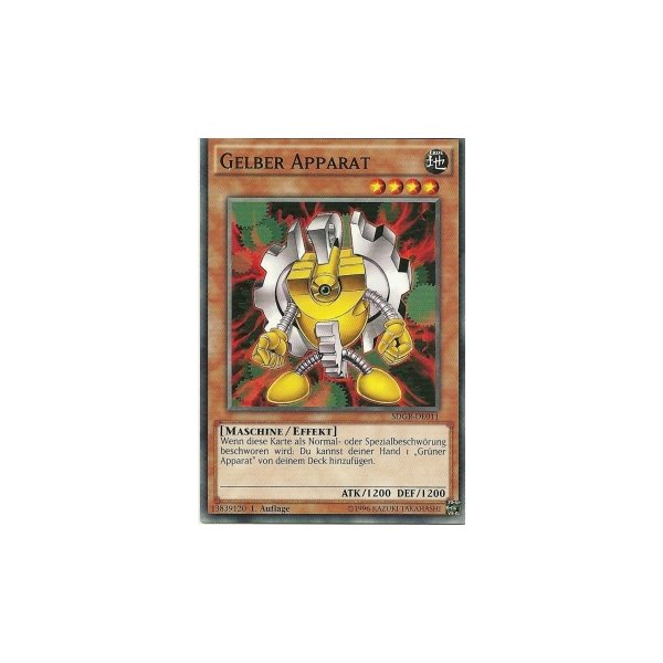 Gelber Apparat SDGR-DE011