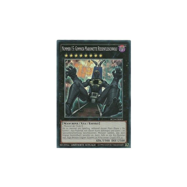 Nummer 15: Gimmick-Marionette Riesenfleischwolf AC14-DE003