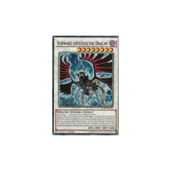 Schwarz gefl&uuml;gelter Drache LC5D-DE135-C