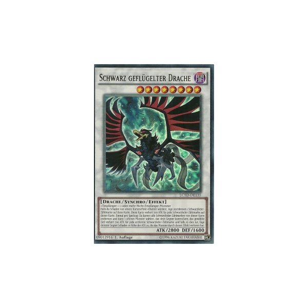 Schwarz gefl&uuml;gelter Drache LC5D-DE135-UR
