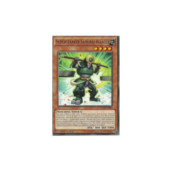 Superstarker Samurai Waage NECH-DE009