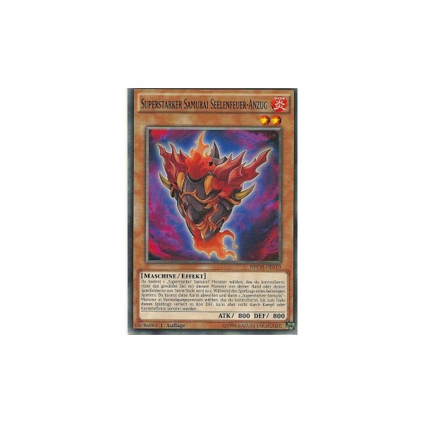 Superstarker Samurai Seelenfeuer-Anzug NECH-DE010