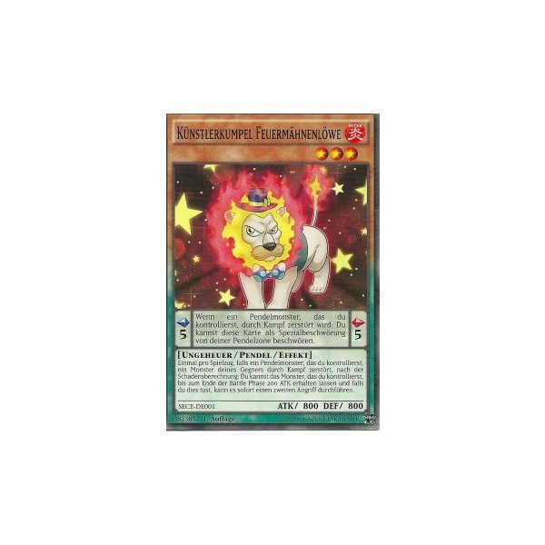 K&uuml;nstlerkumpel Feuerm&auml;hnenl&ouml;we SECE-DE001