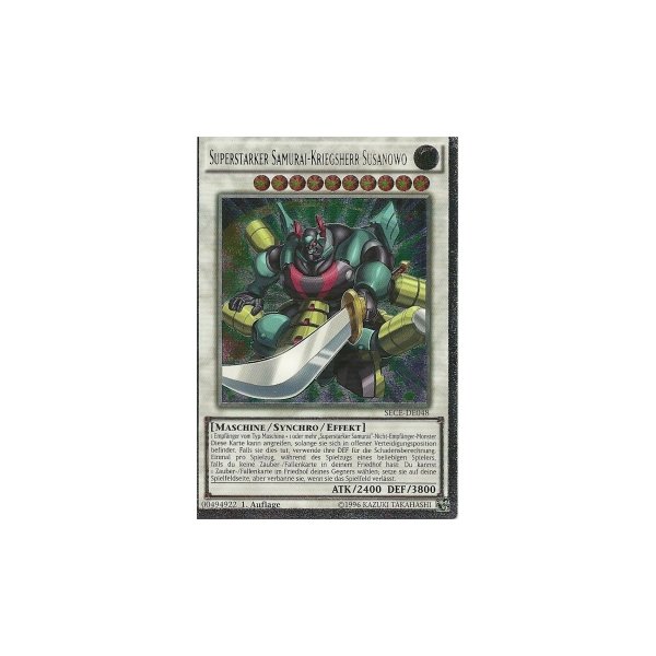 Superstarker Samurai-Kriegsherr Susanowo (Ultimate Rare) SECE-DE048umr