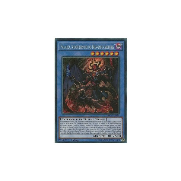Malacoda, Niederherrscher des Brennenden Abgrunds (Secret Rare) SECE-DE085