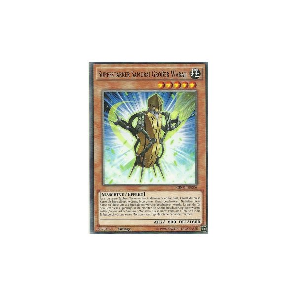 Superstarker Samurai Gro&szlig;er Waraji CROS-DE006