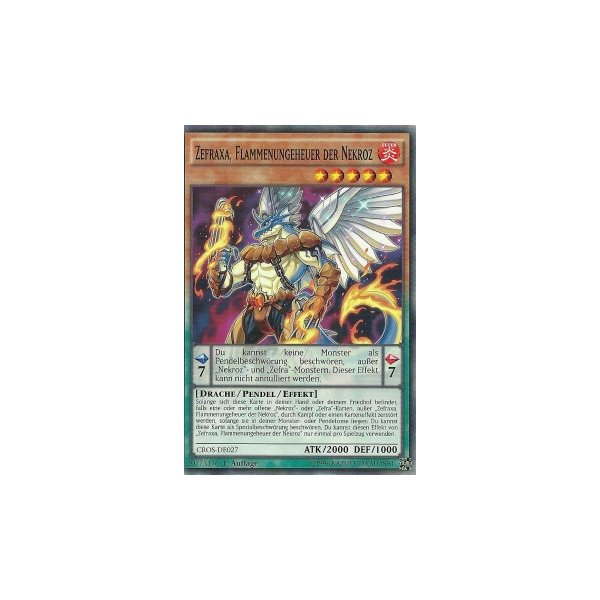 Zefraxa, Flammenungeheuer der Nekroz CROS-DE027