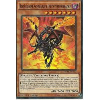 Rotäugiger schwarzer Leuchtfeuerdrache CORE-DE020