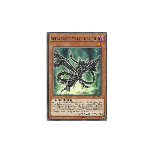 Schwarzer Metalldrache CORE-DE022