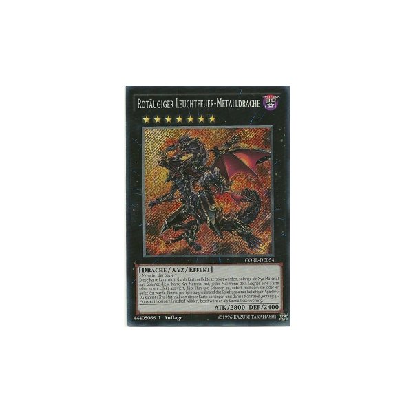 Rot&auml;ugiger Leuchtfeuer-Metalldrache (Secret Rare) CORE-DE054scr