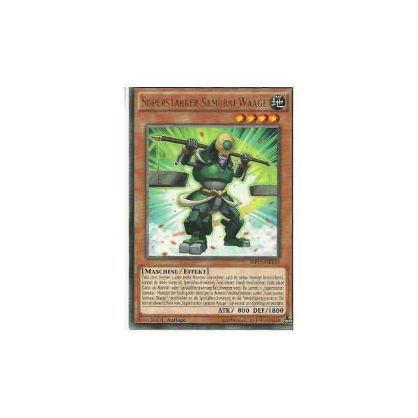 Superstarker Samurai Waage MP15-DE133