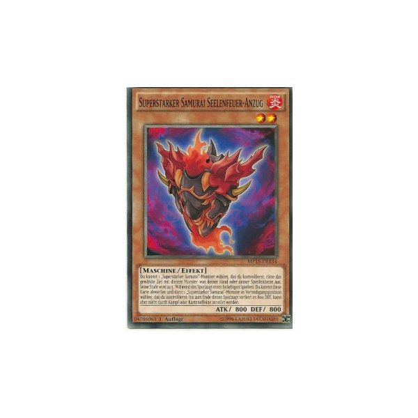 Superstarker Samurai Seelenfeuer-Anzug MP15-DE134