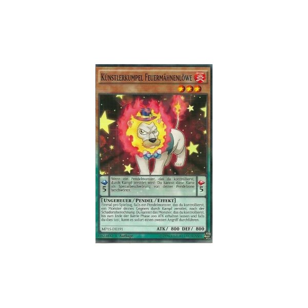 K&uuml;nstlerkumpel Feuerm&auml;hnenl&ouml;we MP15-DE191