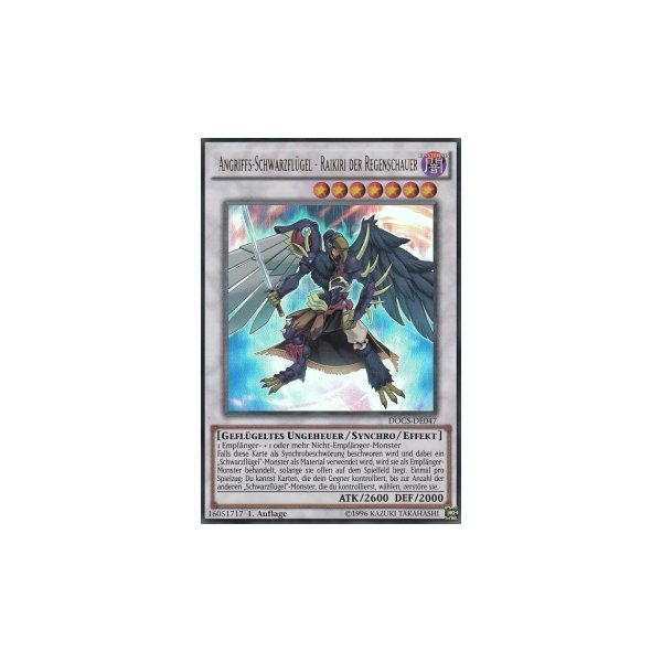 Angriffs-Schwarzfl&uuml;gel - Raikiri der Regenschauer (Ultra Rare) DOCS-DE047