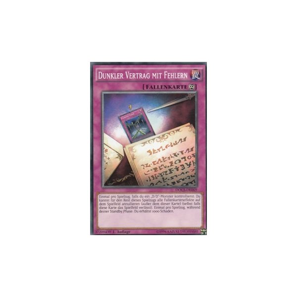 Dunkler Vertrag mit Fehlern DOCS-DE069