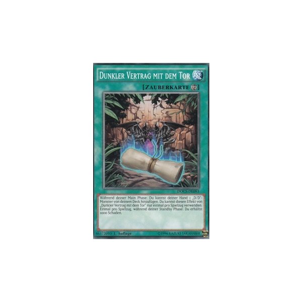 Dunkler Vertrag mit dem Tor DOCS-DE093